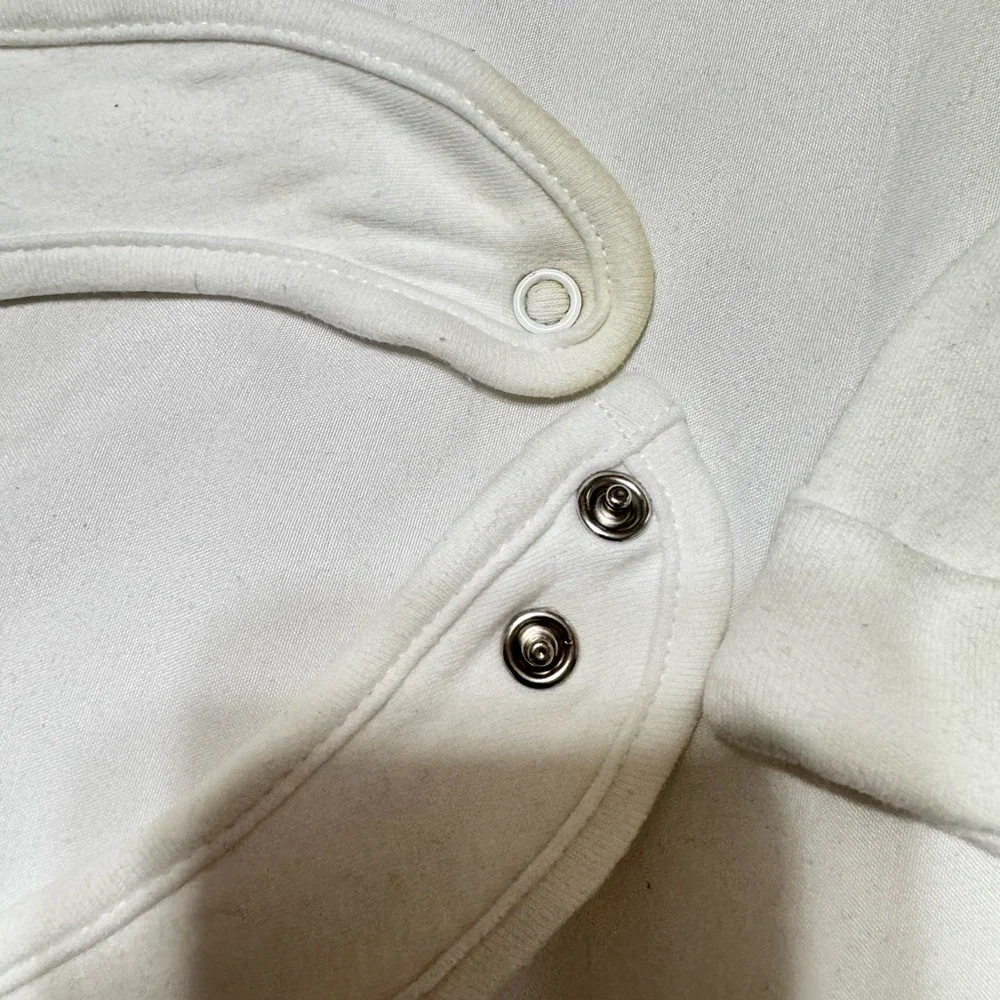 Gucci vintage baby cotton two-piece hat & bib with Gucci logo - Picture 7 of 11